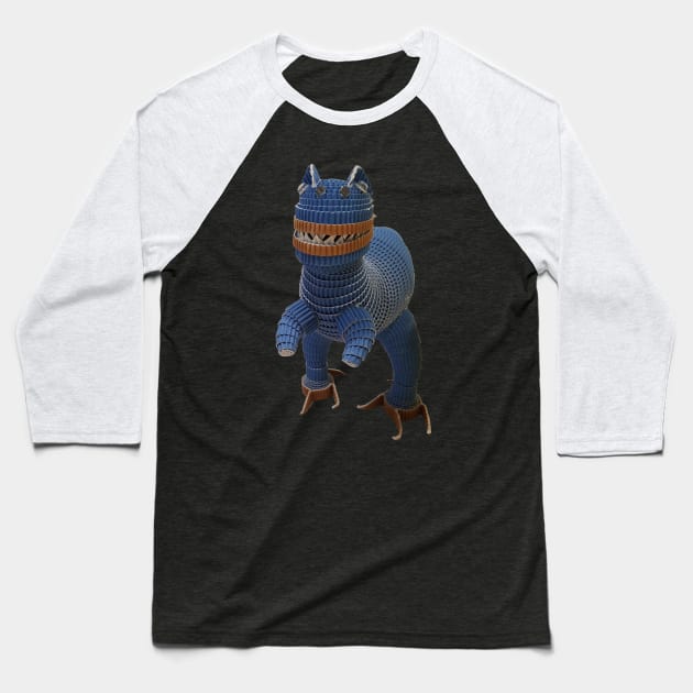 T-rex Baseball T-Shirt by Crazy_Paper_Fashion